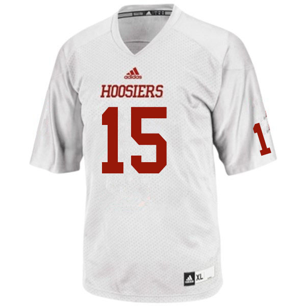 Men #15 Zach Merrill Indiana Hoosiers College Football Jerseys Sale-White